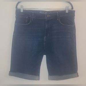 Eddie Bauer | Rolled Shorts, Slightly Curvy (Blue Denim) - 16, NWOT